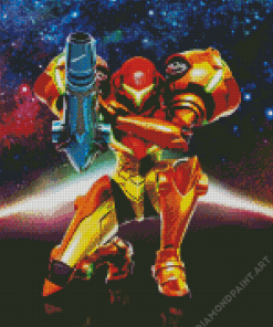 Metroid Galaxy Diamond Painting