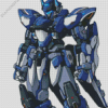 Mecha Blue Robot Diamond Painting