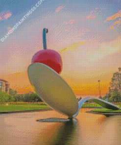 Minneapolis Spoonbridge At Sunset diamond painting