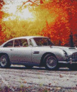 Aston Martin DB5 With Sunset diamond painting