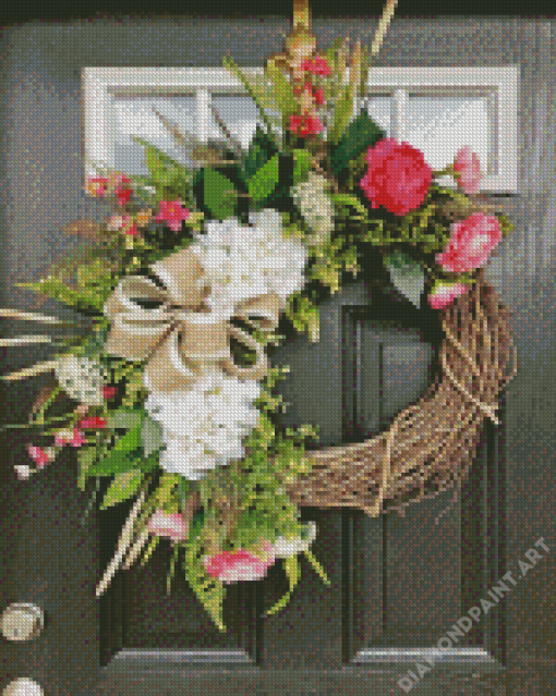 Aesthetic Door Wreaths Diamond Painting