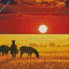 African Landscape Sunset Diamond Painting