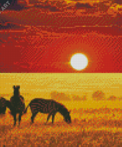 African Landscape Sunset Diamond Painting