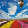 Air Balloon Over Colorful Flowers Field diamond painting