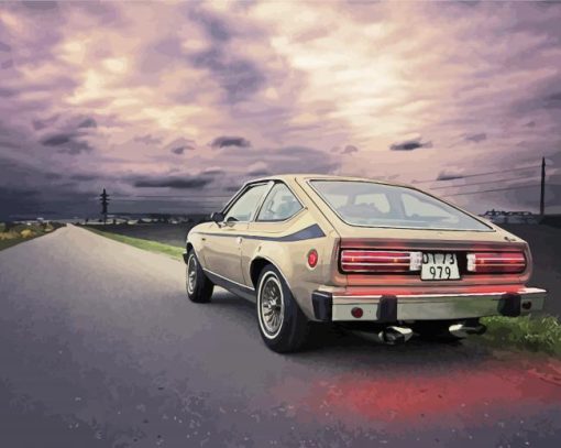 Amc Car On Road Diamond Painting