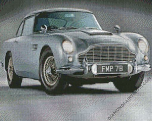 Aston Martin DB5 Car Engine diamond painting