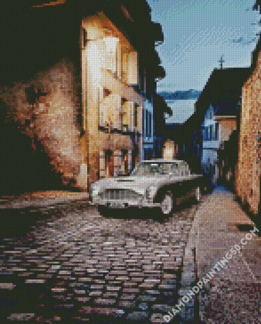 Aston Martin DB5 In Switzerland Alley diamond painting