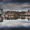 Athlone Buildings Reflection diamond painting