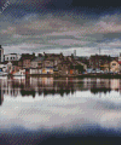 Athlone Buildings Reflection diamond painting