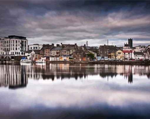 Athlone Buildings Reflection diamond painting