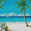 Beach Seaplane diamond painting