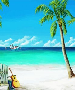 Beach Seaplane diamond painting