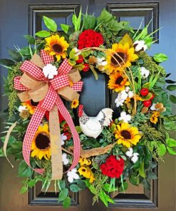 Beautiful Door Wreaths Diamond Painting