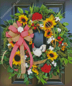 Beautiful Door Wreaths Diamond Painting