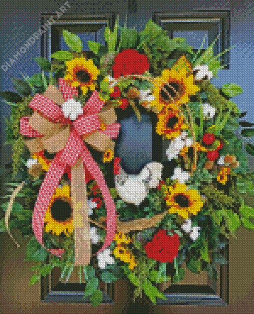 Beautiful Door Wreaths Diamond Painting