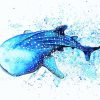 Blue Whale Shark Diamond Paintings