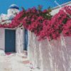 Bougainvillea Greece diamond painting