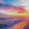 Sunset In Pensacola Beach diamond painting