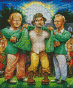 Caddyshack Characters Art Diamond Painting