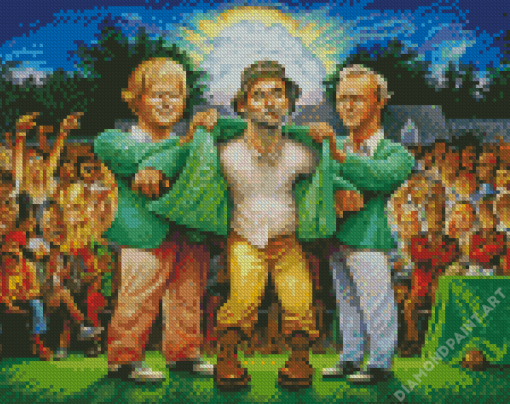 Caddyshack Characters Art Diamond Painting