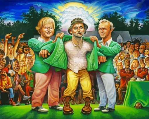 Caddyshack Characters Art Diamond Painting