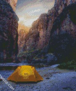 Camping In Big Bend National Park Texas diamond painting