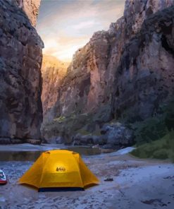 Camping In Big Bend National Park Texas diamond painting