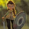 Cartoon Shield Maiden Diamond Painting