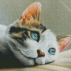 Cat Pastel Art Diamond Painting