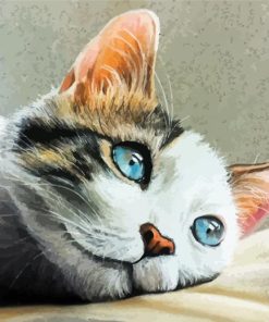 Cat Pastel Art Diamond Painting