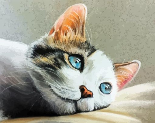 Cat Pastel Art Diamond Painting