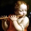 Child Playing Flute diamond painting