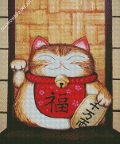 Chinese Lucky Cat Diamond Painting