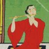 Chinese Woman Playing Flute diamond painting