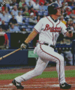 Chipper Jones Player Diamond Painting