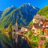 Famous Hallstatt Mountain Diamond Painting