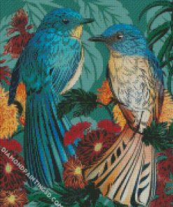 Fantail Birds Art diamond painting