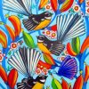 Fantails Birds Art diamond painting