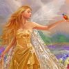 Fantasy Fairy And Bird diamond painting