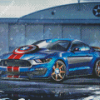 Ford Shelby GT350R Captain America Car Diamond Painting