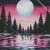 Forest Moonlight Art diamond painting