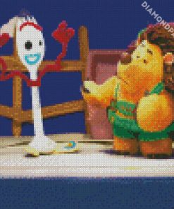 Forky And Hedgehog Toy Story diamond painting