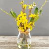 Forsythia Glass Vase diamond painting