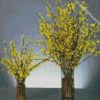 Forsythia Glass Vases diamond painting