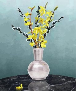 Forsythia Vase diamond painting