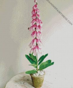 Foxglove Plant Pot diamond painting