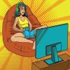 Gamer Girl Pop Art diamond painting