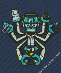 Gamer Robot diamond painting