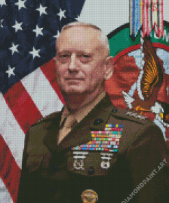 General James Mattis Diamond Painting