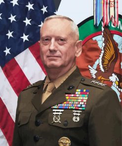 General James Mattis Diamond Painting